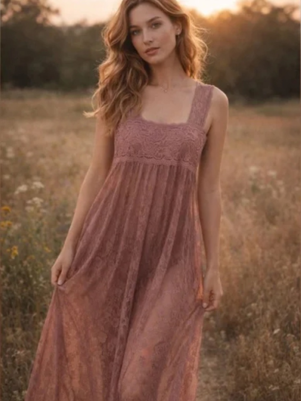 Free People Romance in The Air Maxi Slip